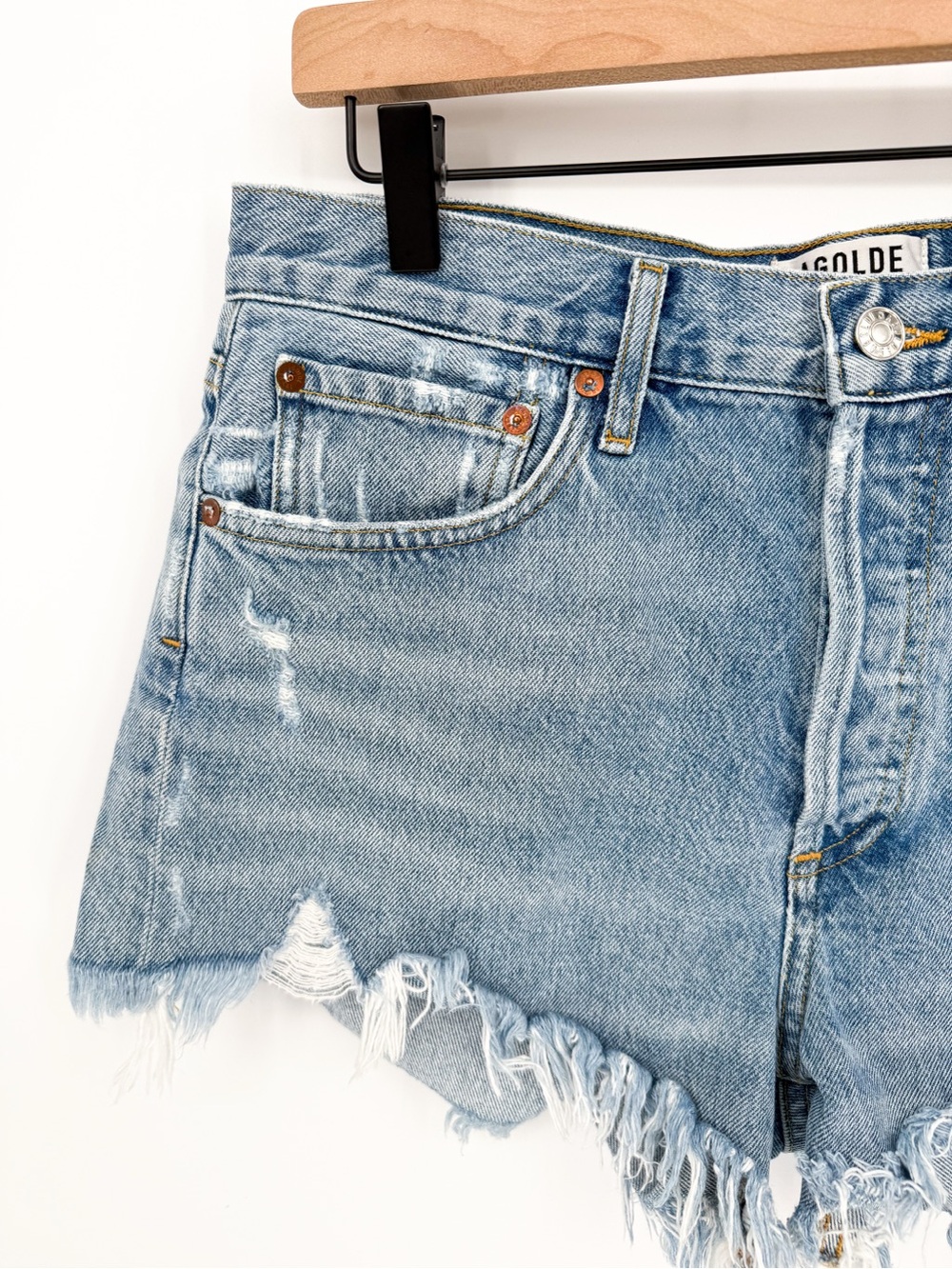 Agolde Parker Vintage Cut Off Short Size 28 - Picture 3 of 10